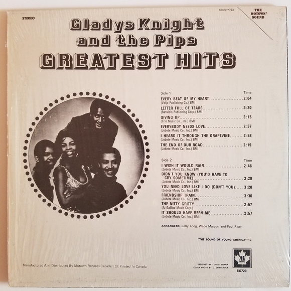 Gladys Knight And The Pips Greatest Hits Vinyl LP Record ⏺3/$40+Free Shipping!🚚 - Picture 7 of 8